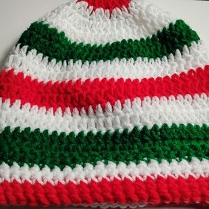 Men And Women Festive Striped Crochet Beanie Christmas Time|Men and Women